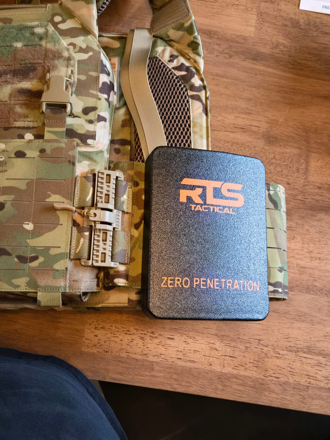 Customer photo review of RTS Tactical Ceramic NIJ 0101.06 Level IV Rifle Protection Plate Inserts - 6 X 8