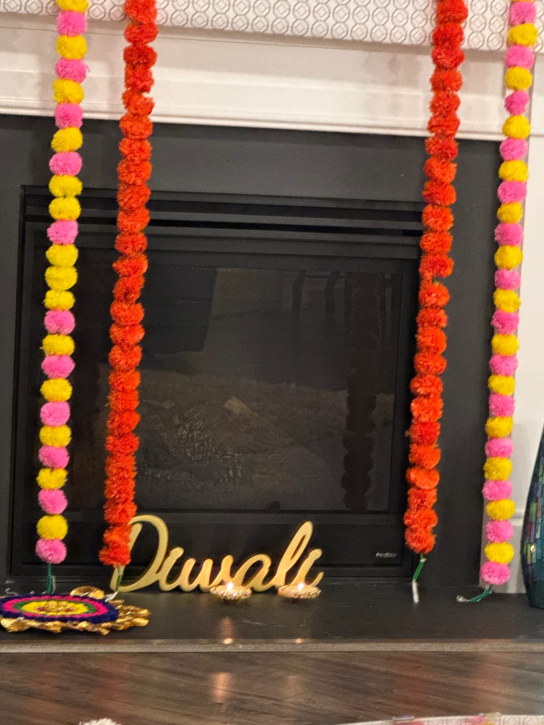 Customer photo review of Traditional Gold Diwali Table Sign