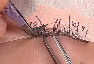 Customer photo review of L Boot Volume Lash Tweezer