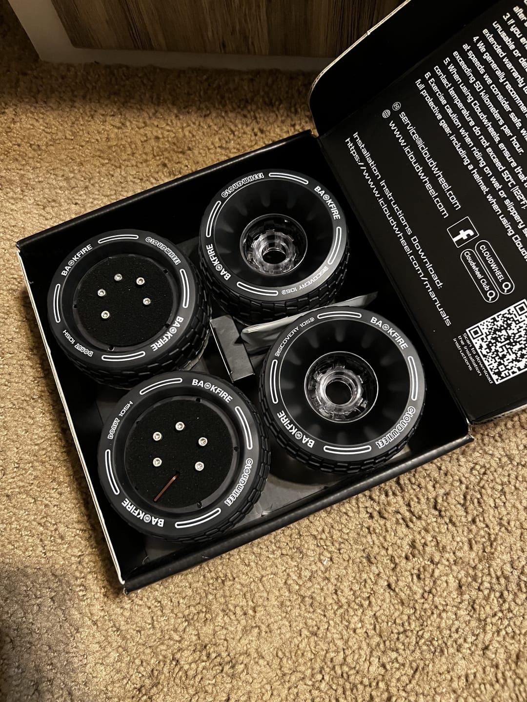 Customer photo review of 105mm Cloud Wheel Donut for Hub motors: G3, G2 black,Mini and G5