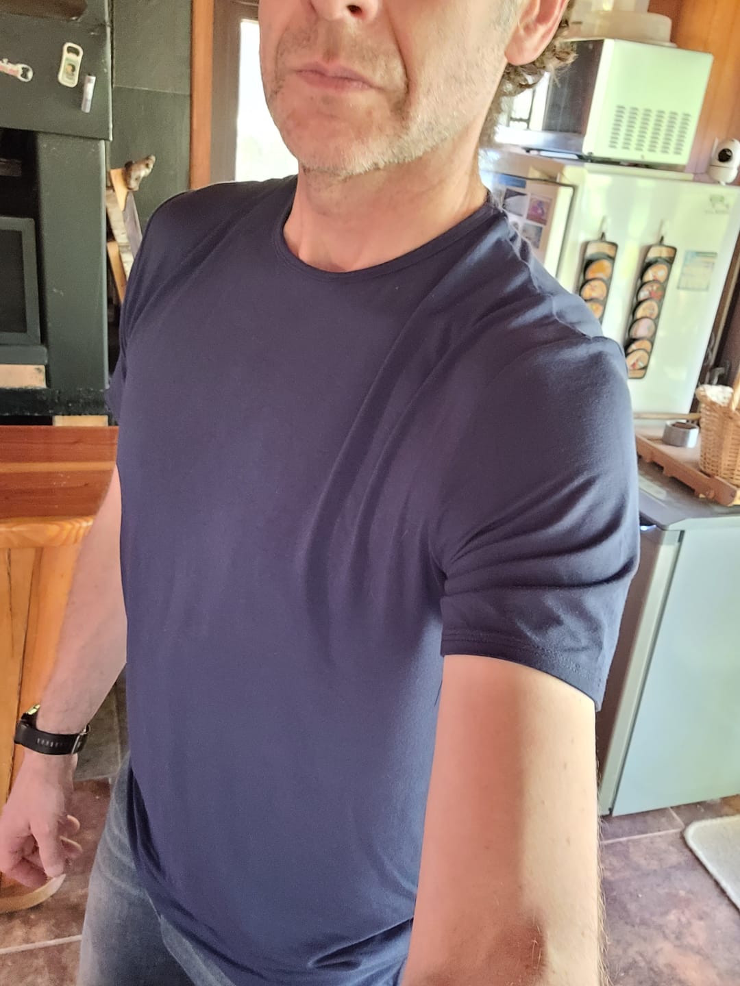 Customer photo review of Polera de Bambú Ultra Suave Back in Time
