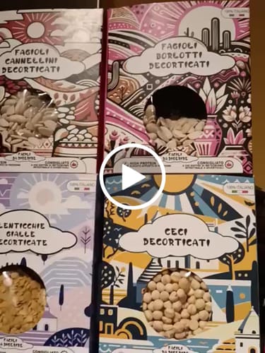 Customer video review of Legumi Decorticati 𝐋𝐞𝐠𝐮𝐝 a basso indice glicemico pacchi da 400 gr