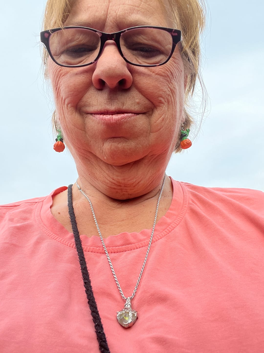 Customer photo review of Crystal Cremation Necklace - Tree of Life Keepsake Urn