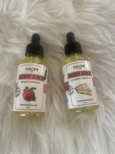 Customer photo review of BOGO Naomi Body Juice Oil