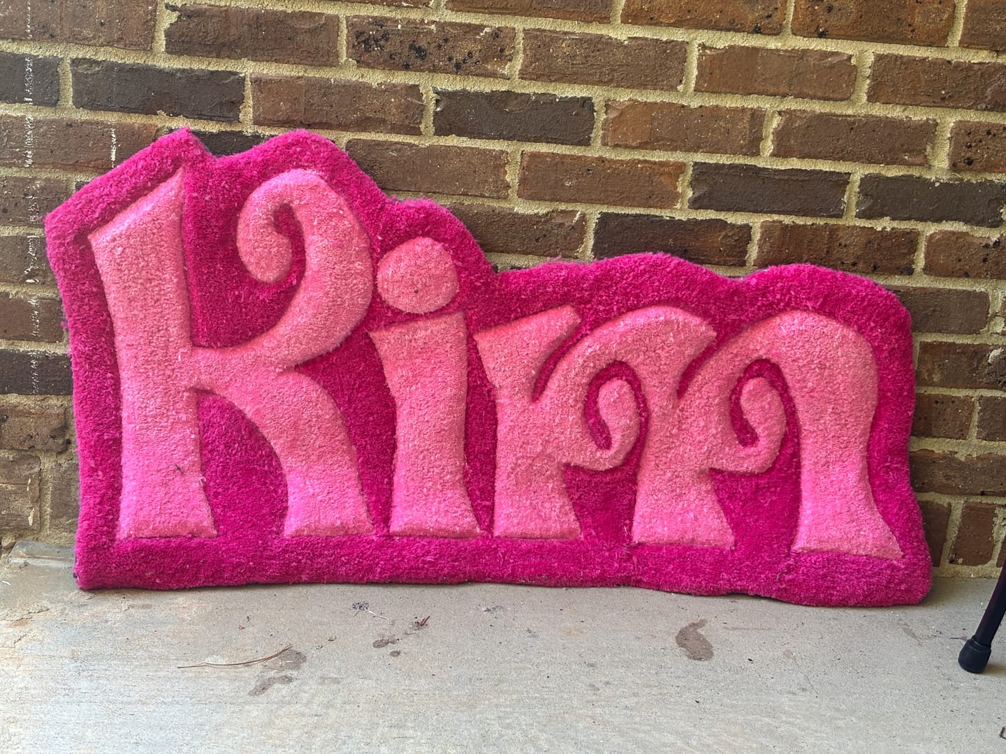 Customer photo review of Primary Tufting Cloth (Pre-Cut)
