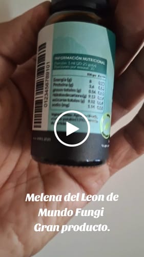 Customer video review of Extracto Melena de León - Gotas Ultra Concentrado