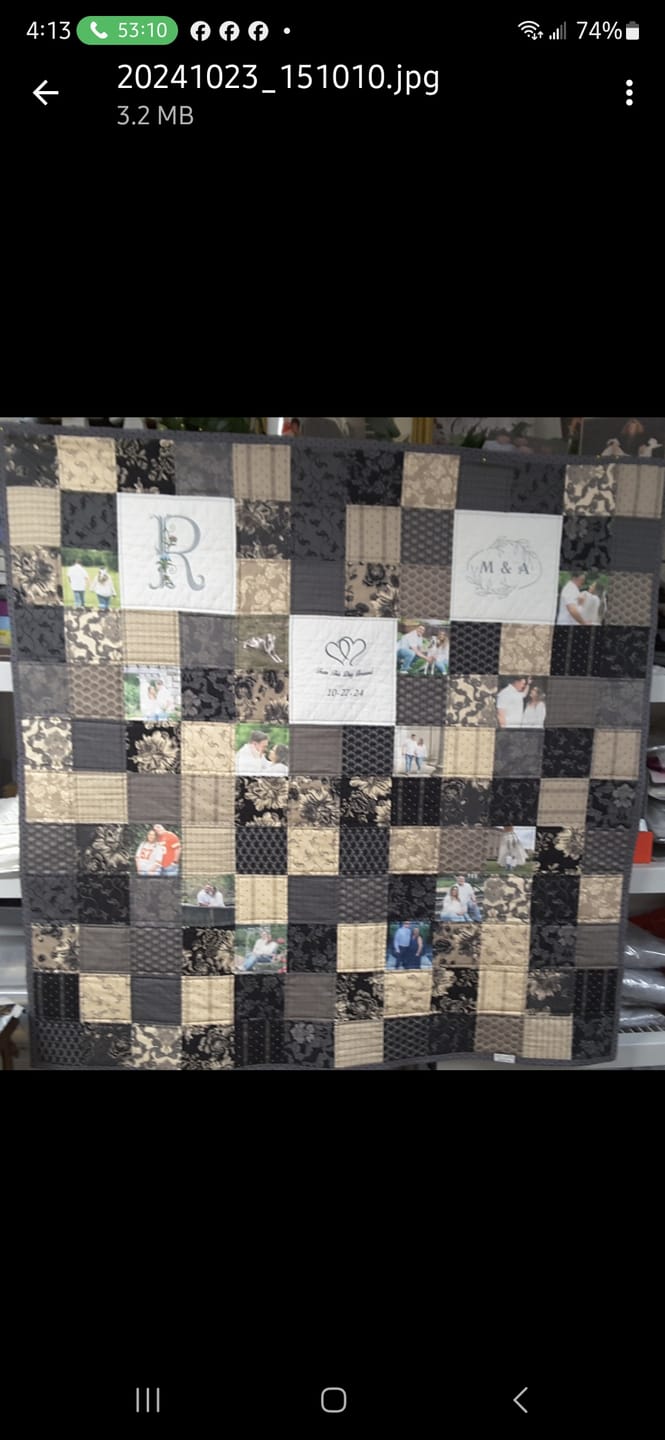 Customer photo review of True Fabrics - Cotillion - Precut Fabric