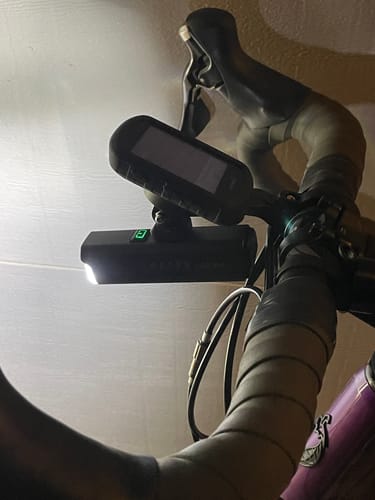 Customer photo review of ALLTY 1200U Underneath Mounted Bike Light