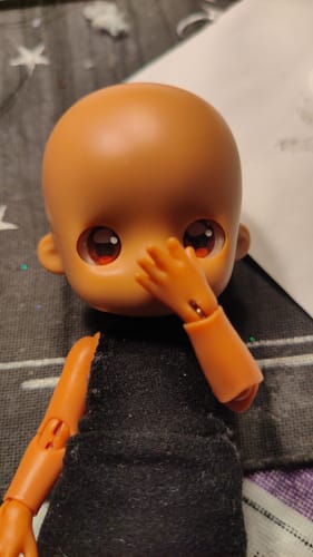 Customer photo review of NAGI 1/12 MJD Action Figure Head Series 2 Accessories