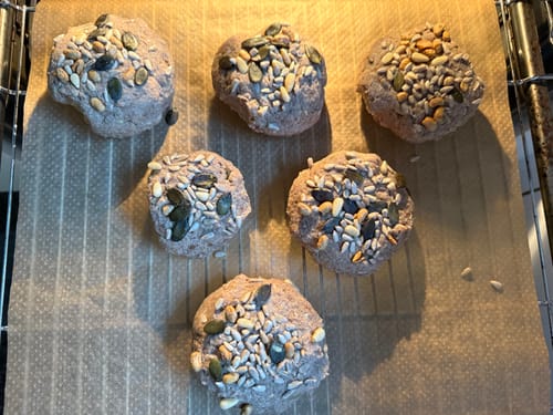 Customer photo review of LOWER-CARB BACKMISCHUNG – für Brötchen, Bagel & Brot-Alternative