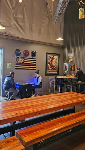 Customer photo review of Commercial Grade 60 games in 1 Arcade Commercial Cocktail Table Machine Retro Multi-cade LED