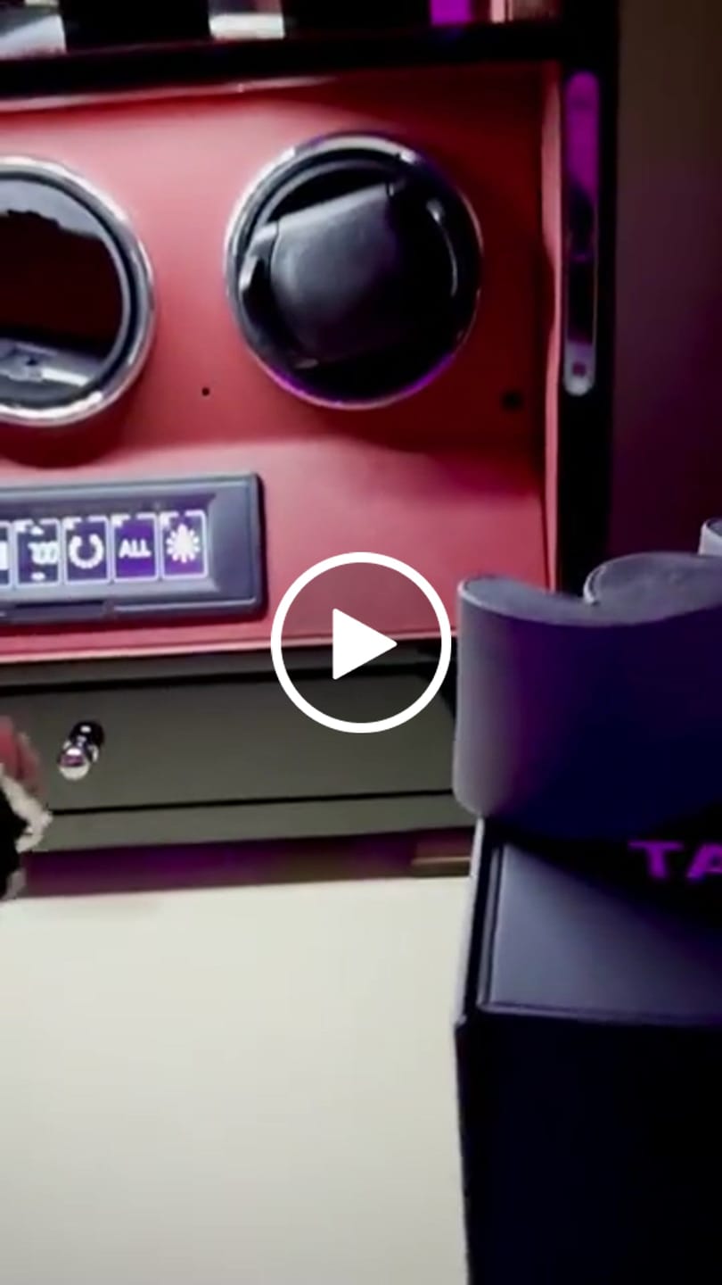 Customer video review of Patented Design Watch Winders with Watch Holder Fingerprint Lock Ultra Quiet Motor