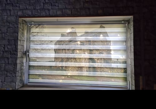 Customer photo review of Doppelrollo Klemmfix mit Motiv