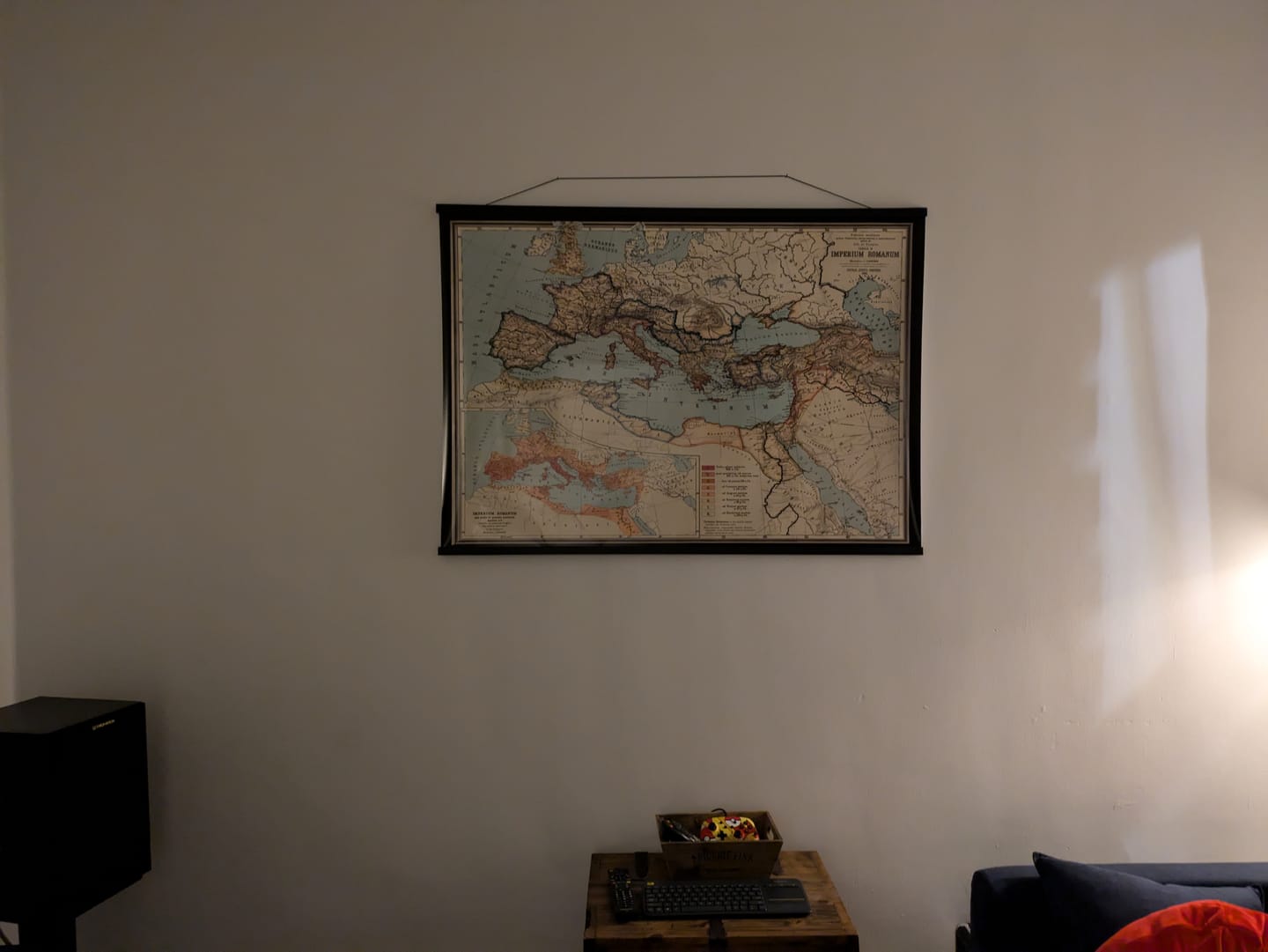 Customer photo review of Old Roman Empire World Map From 266BC to 305AD by Perthes & Kampen, 1889 - Rare Map of Byzantine, West and East Roman Empire & Roads