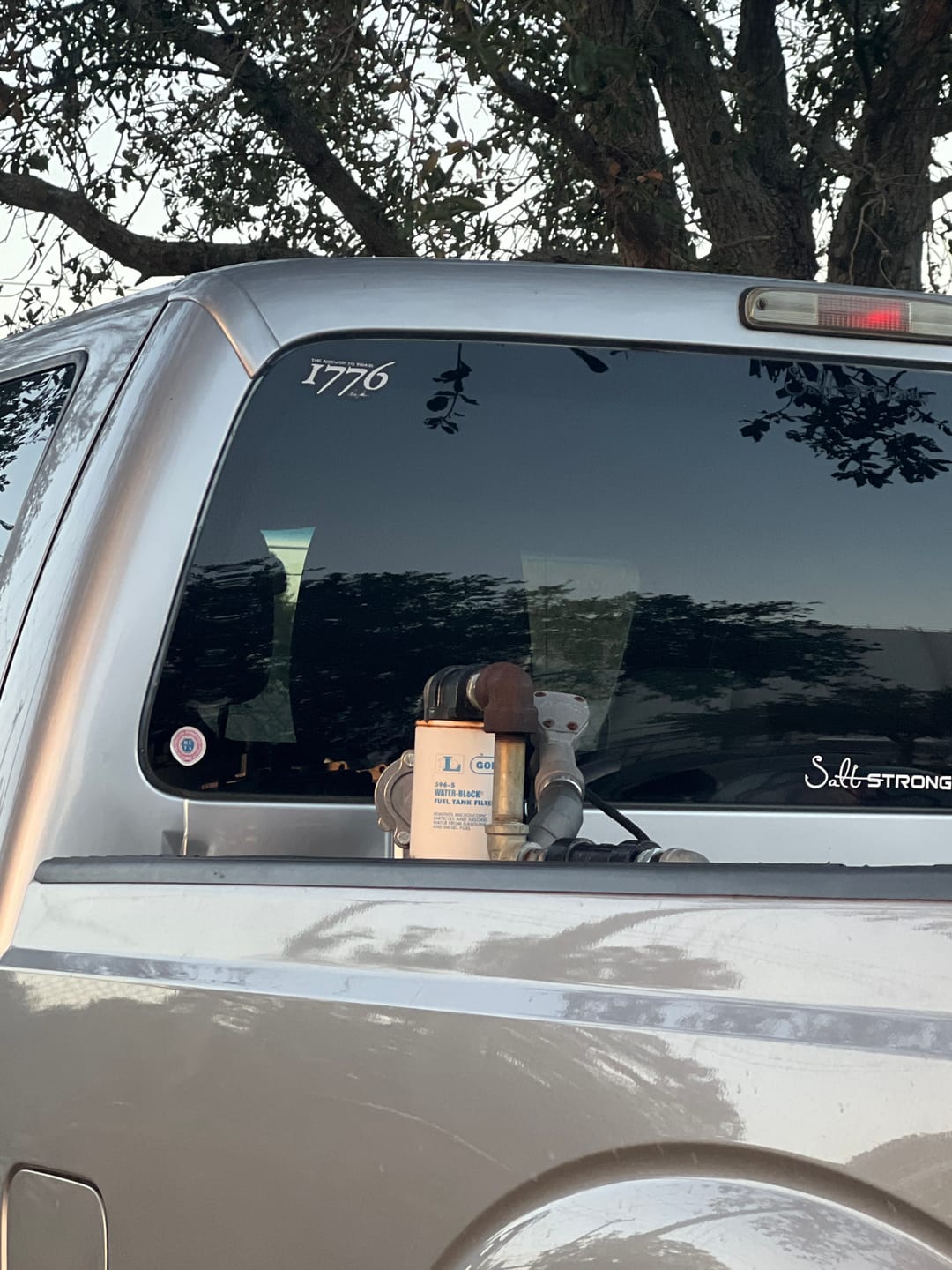 Customer photo review of The Answer to 1984 Decal