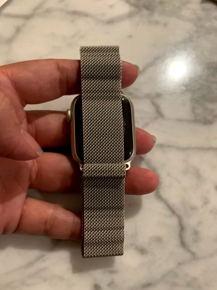 Customer photo review of NEU Apple Watch Metallarmband "Lassana"