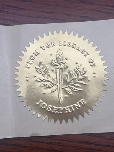 Customer photo review of 50 Golden Seal Sticker