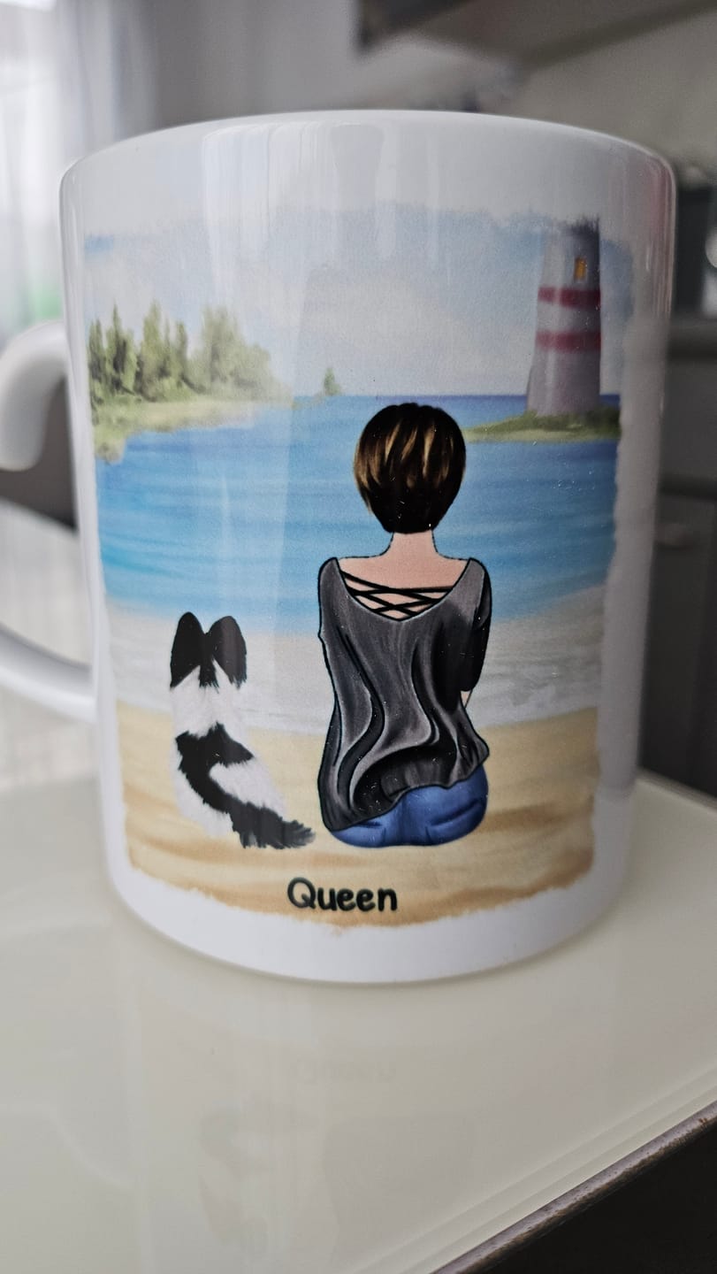 Customer photo review of Unterwegs mit Haustier - Individuelle Tasse