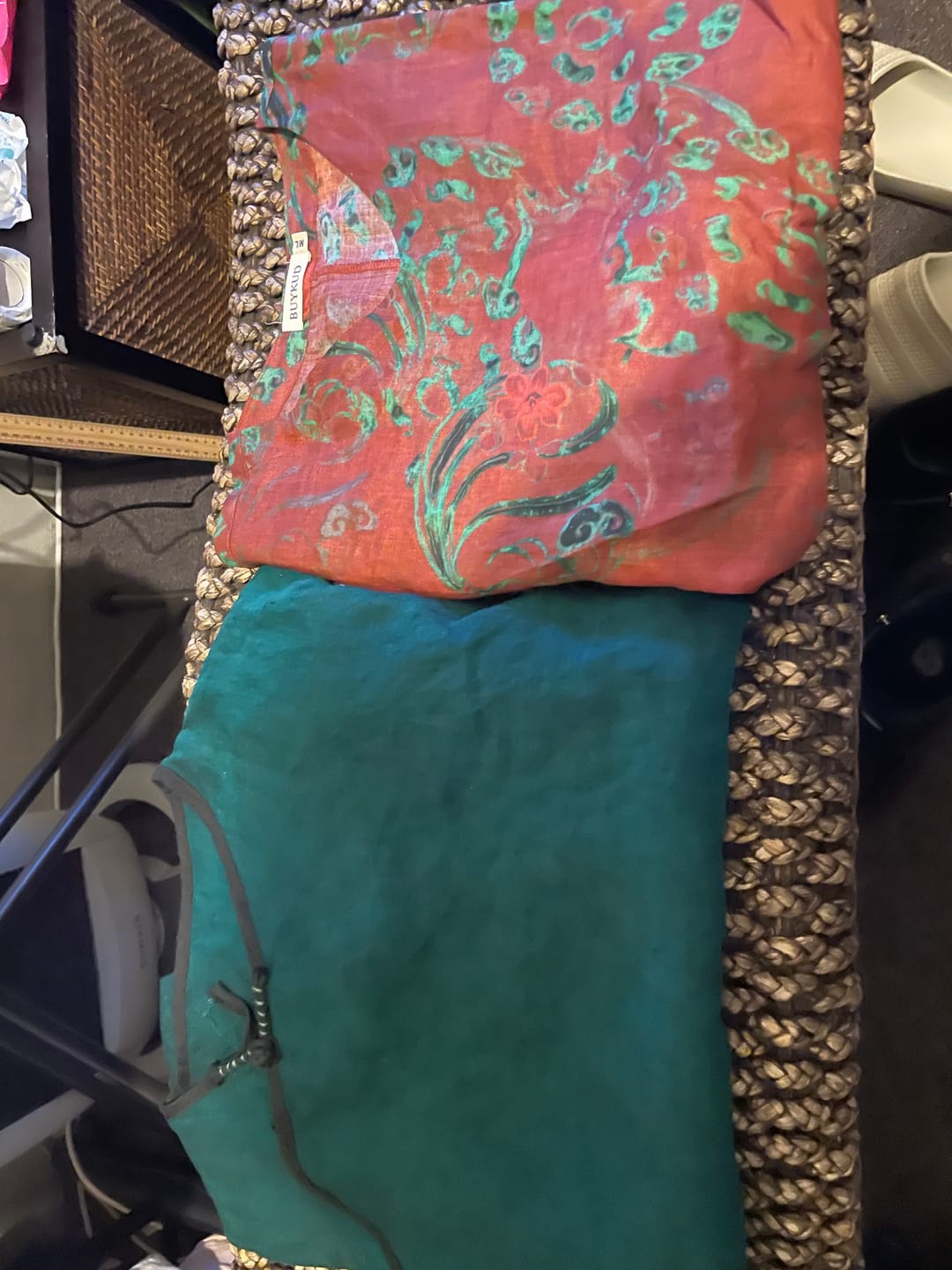 Customer photo review of Plus Size Women Summer Vintage Flower Ramie Blouse M-3XL