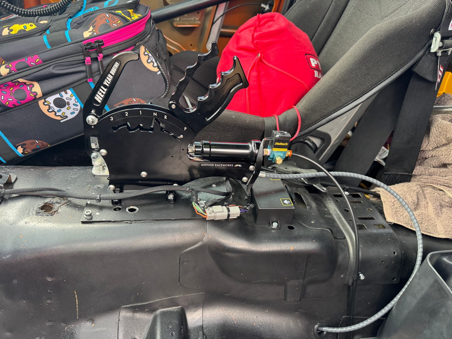Customer photo review of TH400 3 Speed Push To Shift Reverse Pattern Operator Series Billet Shifter Rear Exit