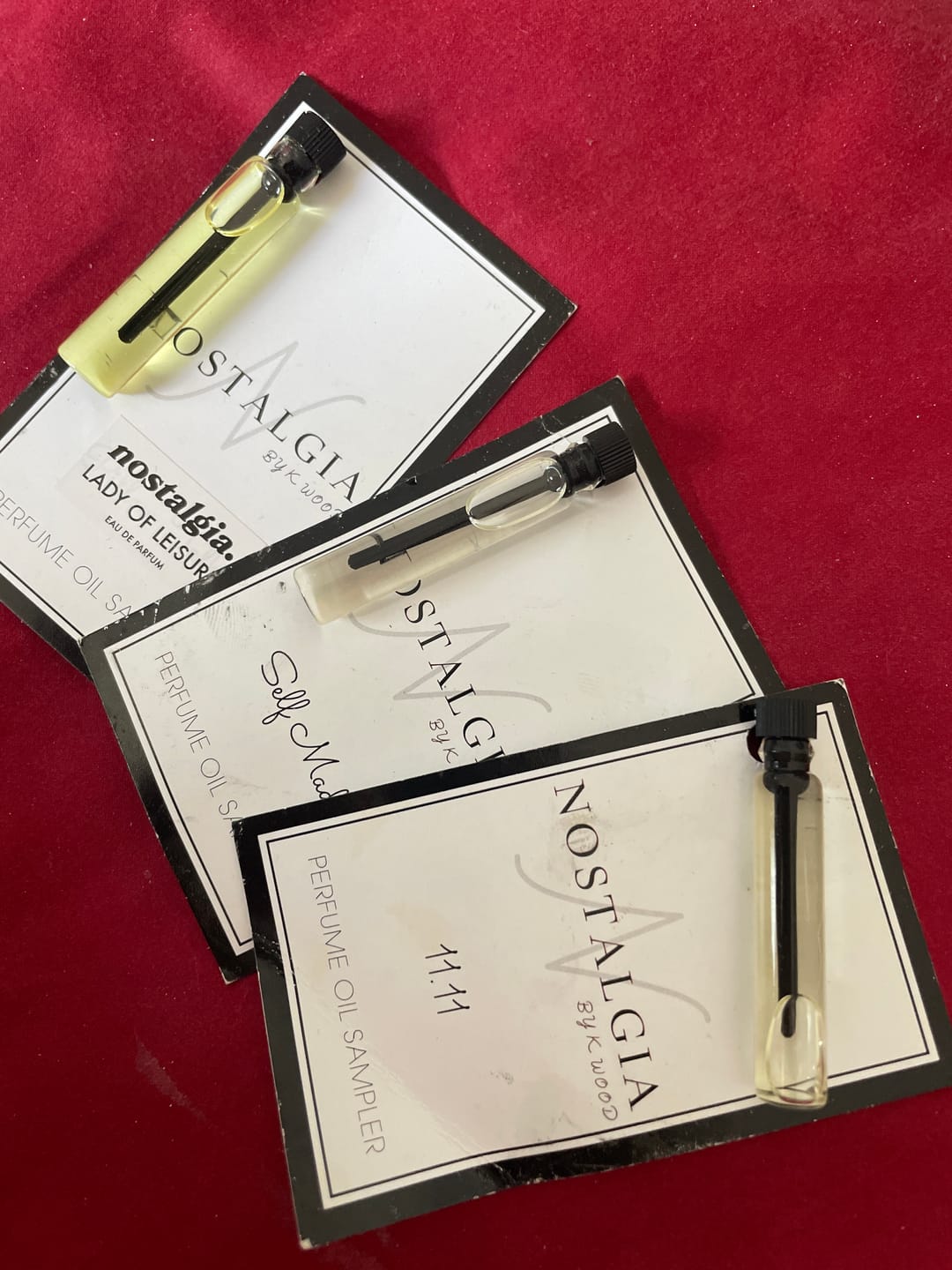 Customer photo review of 3 Sample Vials Set of Our Best Sellers