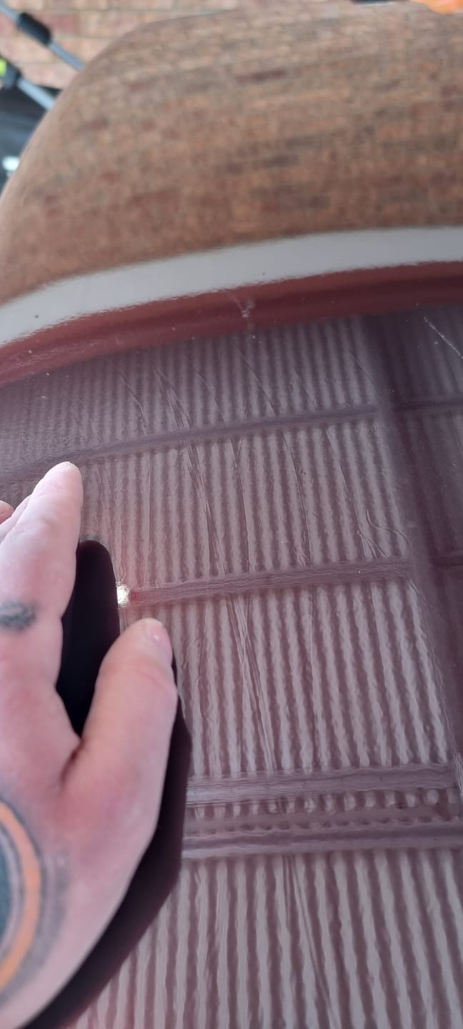 Customer photo review of Glossy Metallic Black Rose Vinyl Wrap