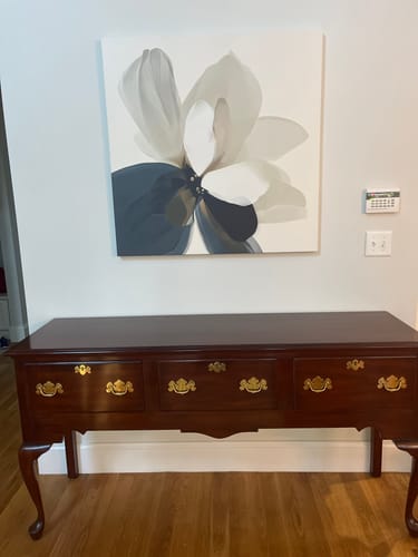 Customer photo review of Whispering Petals Canvas Art