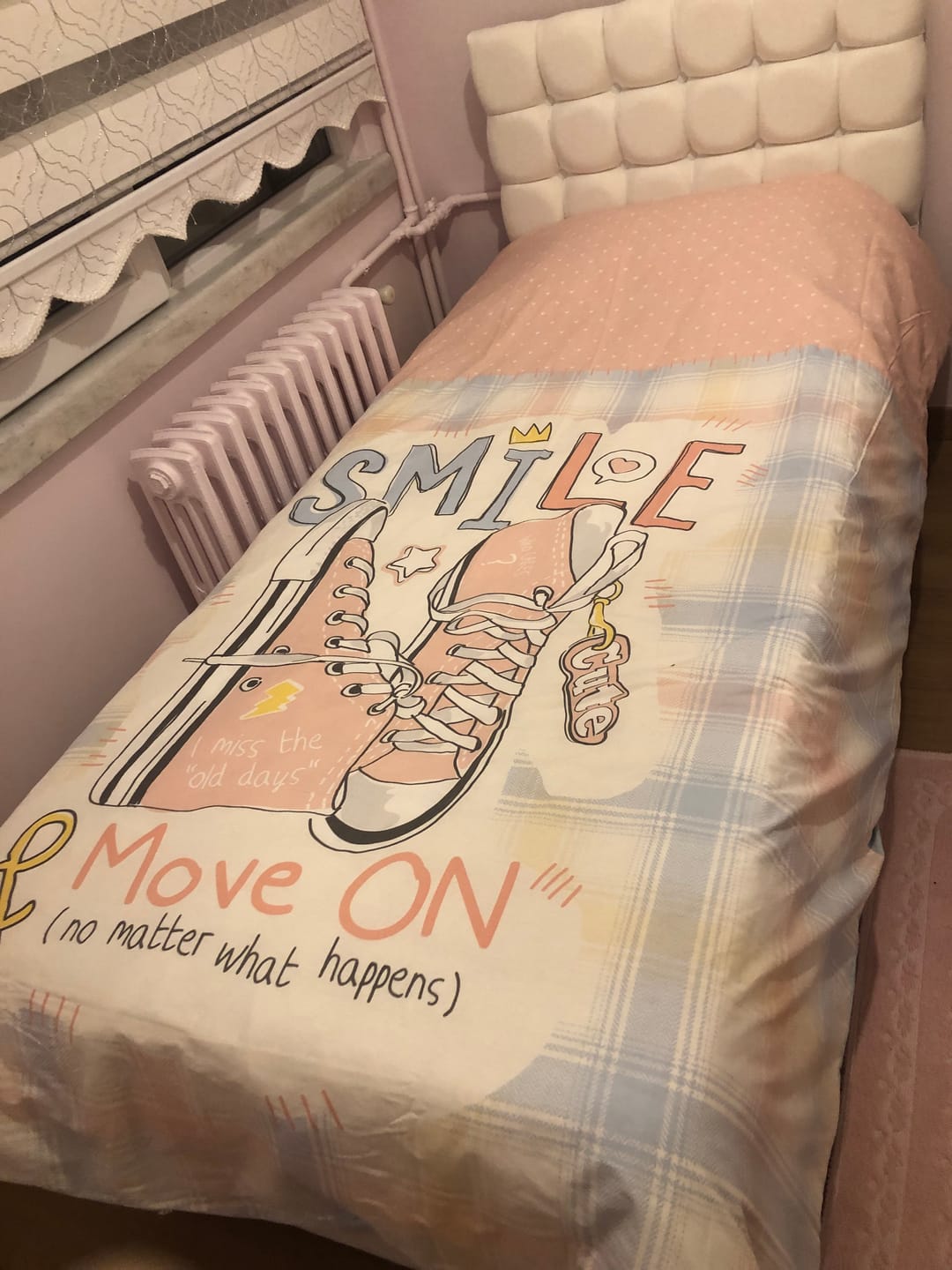 Customer photo review of Cotton Box Genç Odası Tek Kişilik Lastikli Çarşaflı Nevresim Takımı Smile Mint