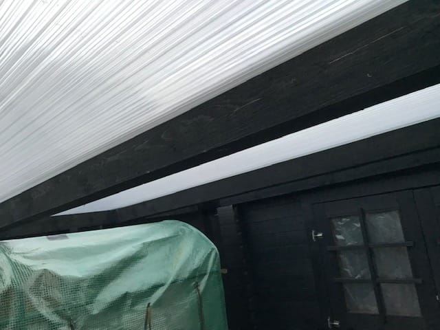 Customer photo review of Doppelstegplatte 16 mm Polycarbonat X-Struktur glasklar