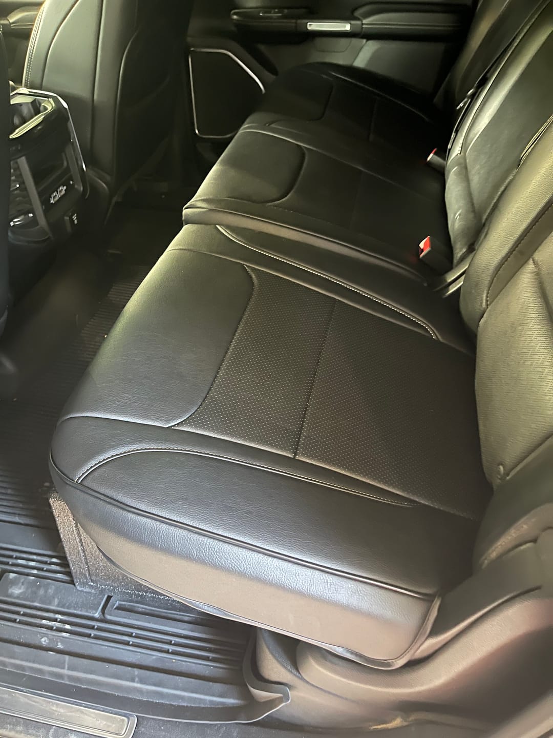 Customer photo review of 2019+ Dodge Ram Crew Cab Premium Custom Leather Seat Covers