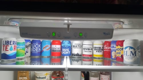 Customer photo review of Whoop Ass Beersy Silicone Sleeve Hide-a-Beer Can Cooler