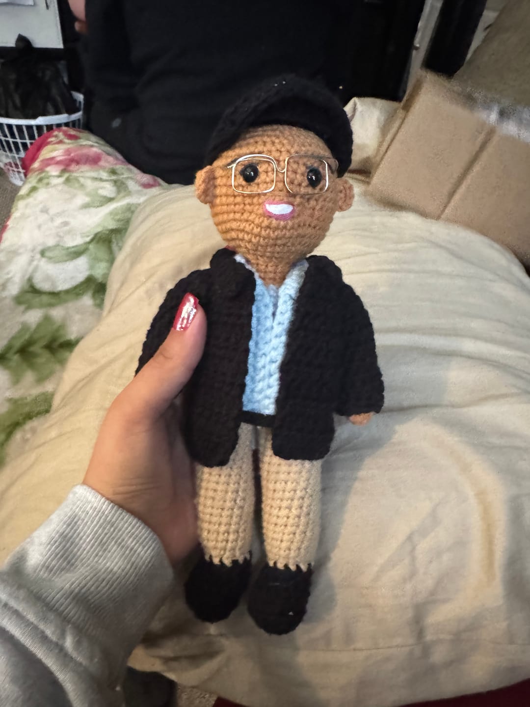 Customer photo review of Tranquil® - Personalized Crochet Doll (Bigger sizes)