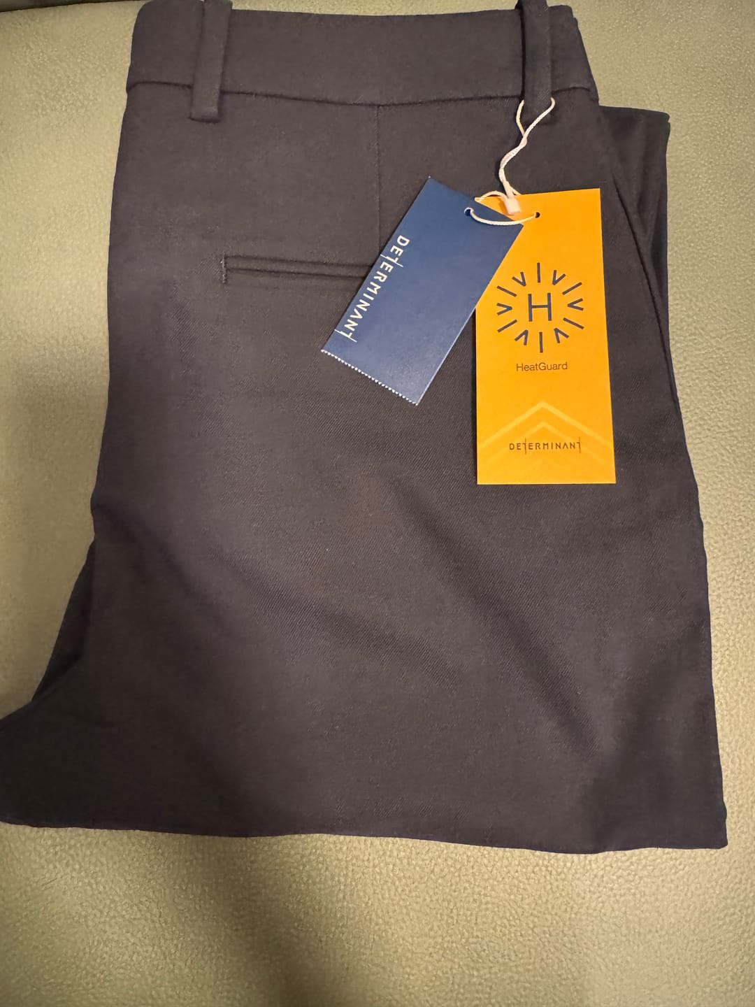 Customer photo review of HeatGuard Water Repellent Smart Pants | Navy NYE069