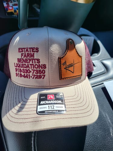 Customer photo review of Premium Custom Leather Patch Hats (Wholesale)