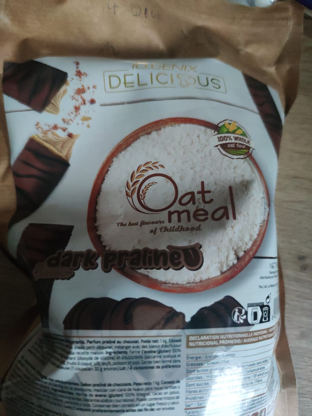 Customer photo review of Io.Genix - Farine d'Avoine Aromatisée