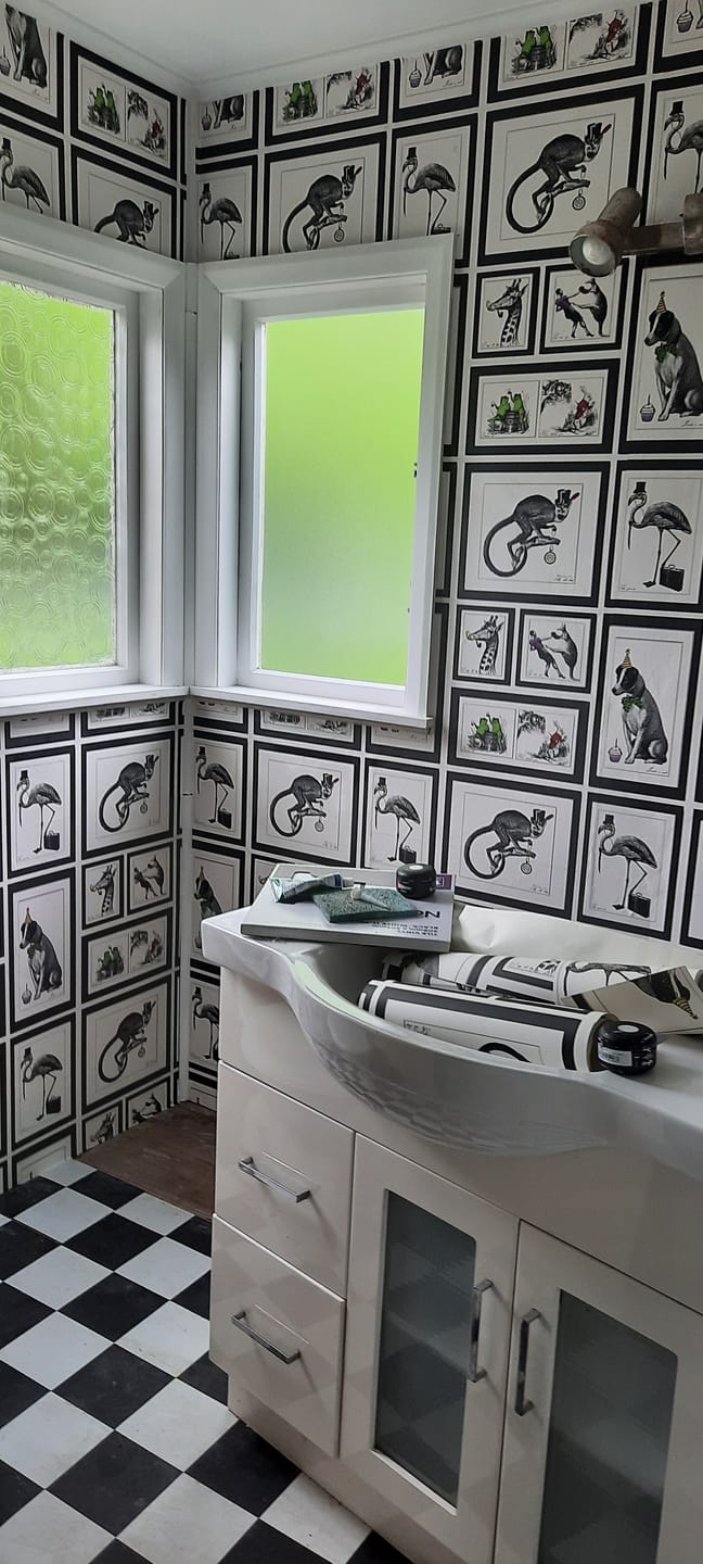 Customer photo review of Mad Dogs Wallpaper
