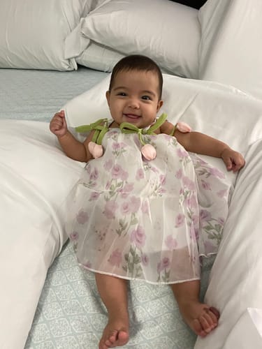 Customer photo review of Cute Summer Baby Girls Cozy Princess Dress