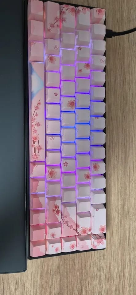 Customer photo review of Cherry Blossom Keyboard Keycaps