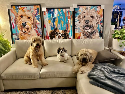 undefined review of Custom Pet Portrait - Basquiat Style image 1 out of 2