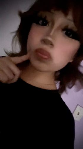 Customer photo review of Linn's Dollie Darknight Black Contact Lenses(12 months of use)