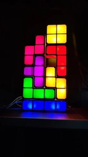 Customer photo review of Stackable Puzzle Blocks Night Light