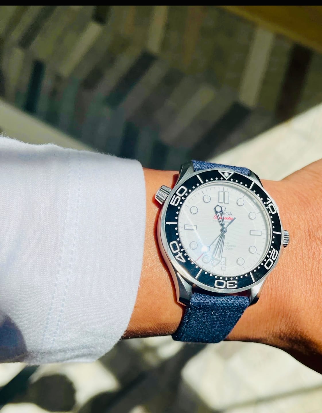 Customer photo review of Parisian Blue Canvas