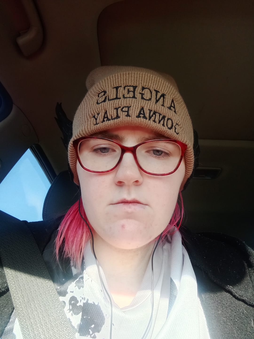 Customer photo review of Angels Gonna Play Beanie