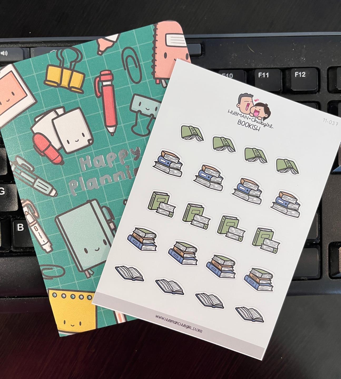 Customer photo review of Bookish Planner Stickers