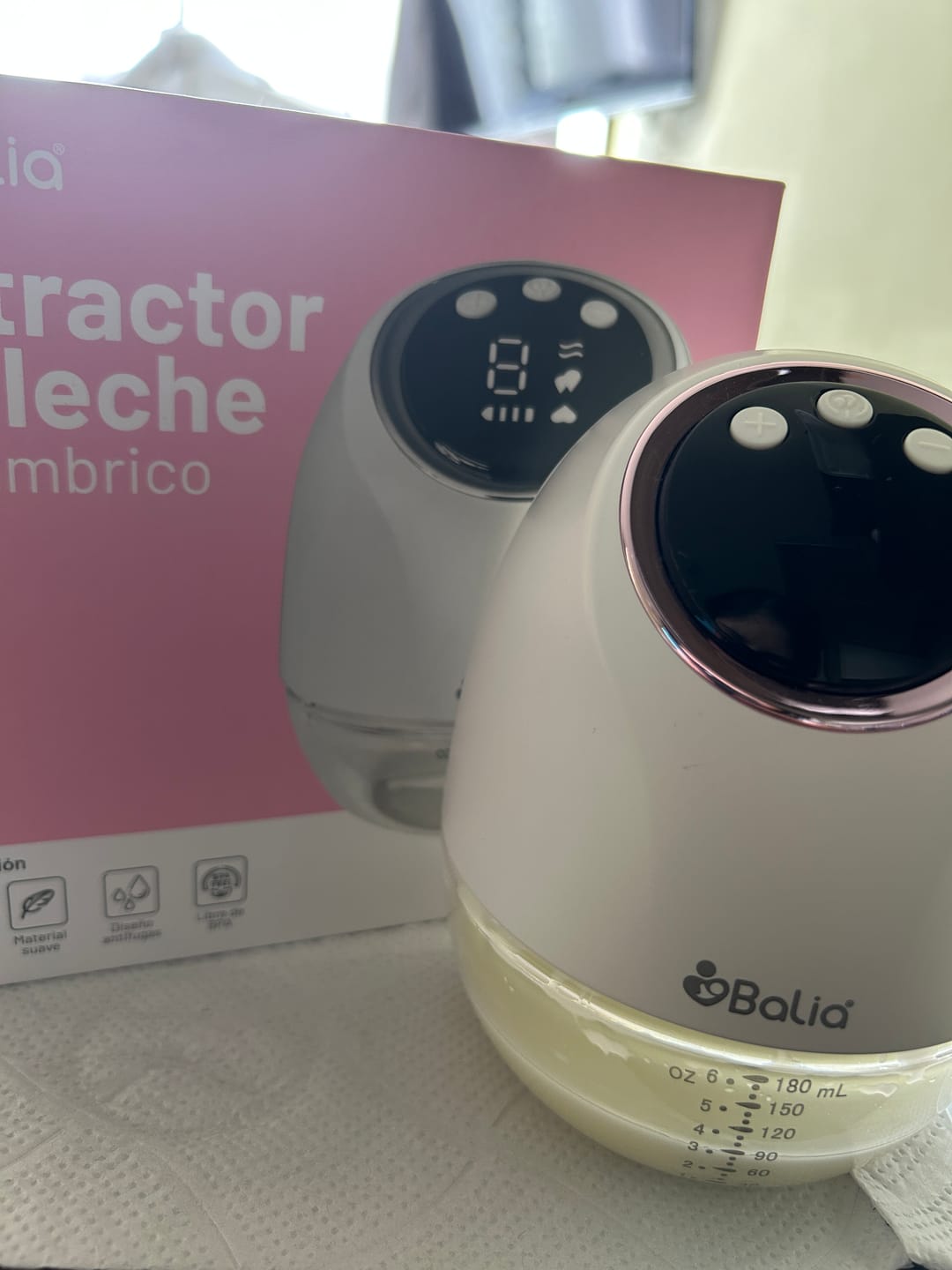 Customer photo review of Extractor de leche inalámbrico