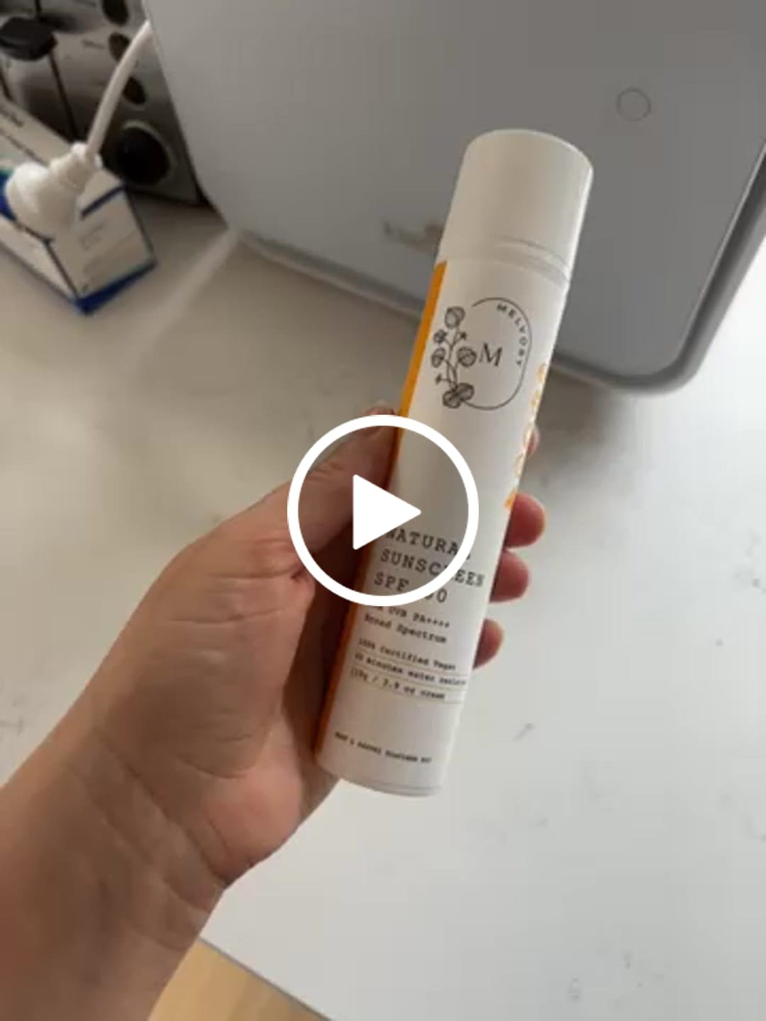 Customer video review of Natural Sunscreen SPF 50