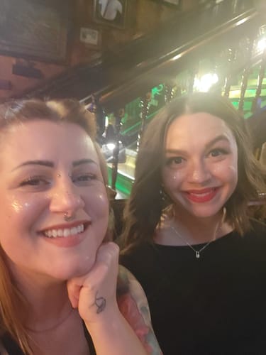 Customer photo review of Gold Glitter Freckles Makeup Patches