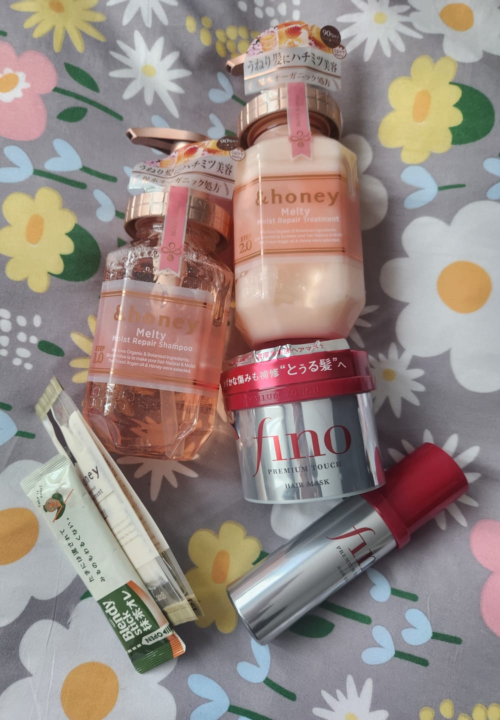 Customer photo review of Shiseido Fino Hair Mask Treatment 230g