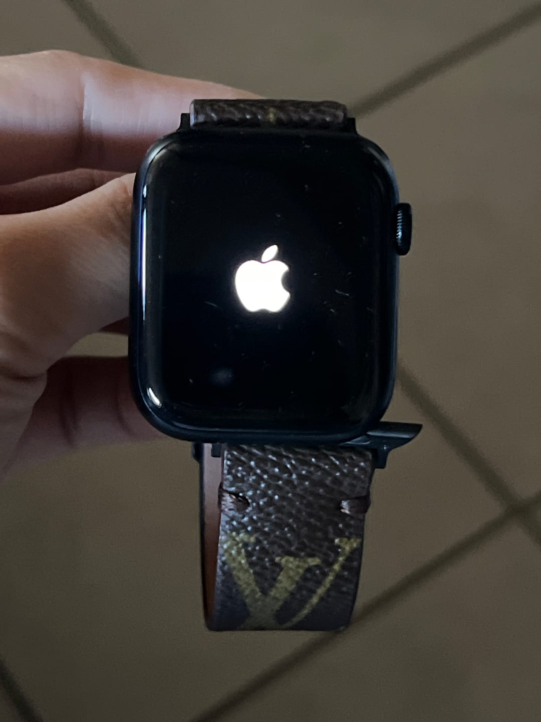 Customer photo review of Apple Watch Band Repurposed Classic LV Monogram
