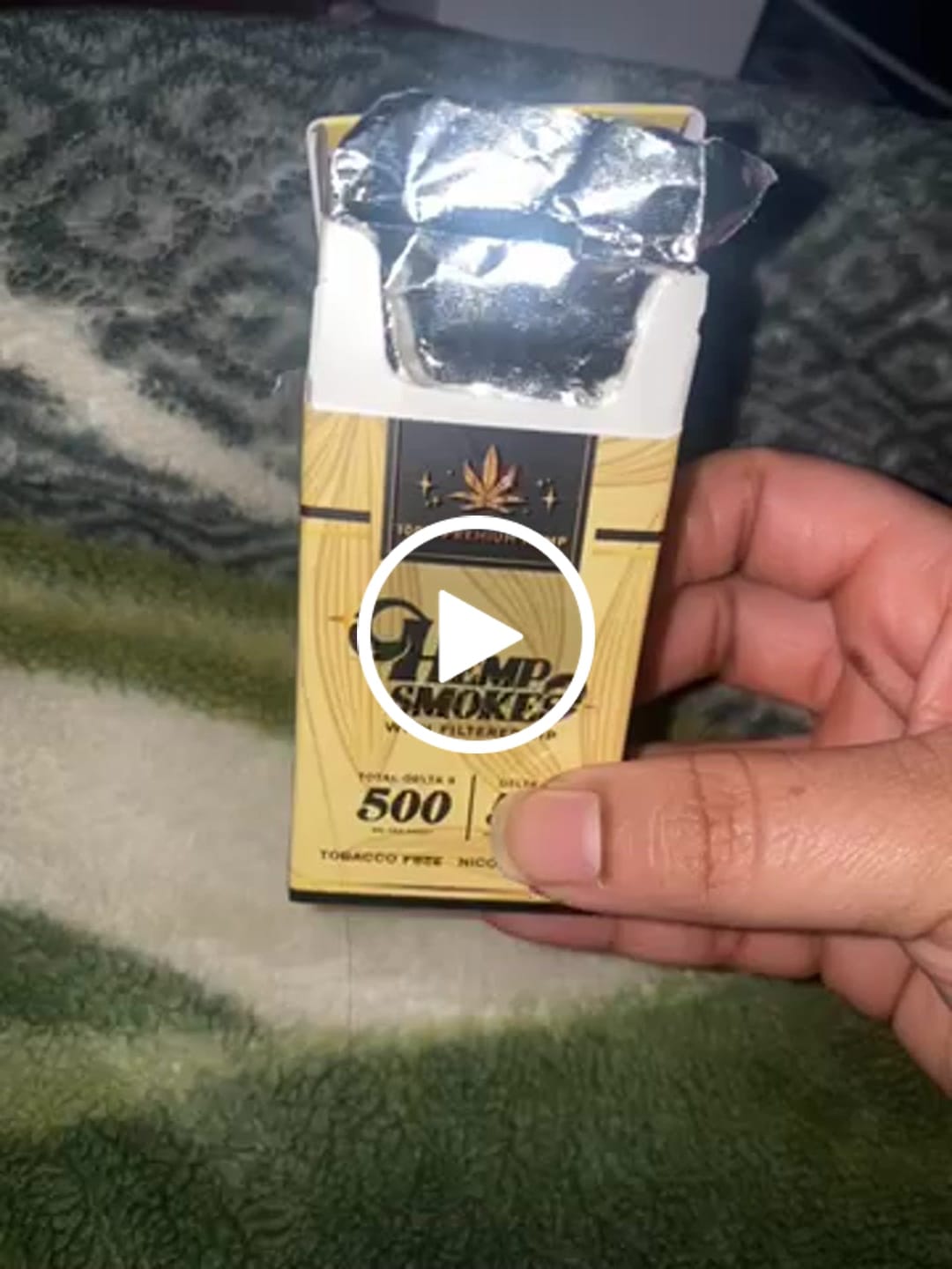 Customer video review of Delta 8 Cigarette 500mg 10ct Tobacco Free